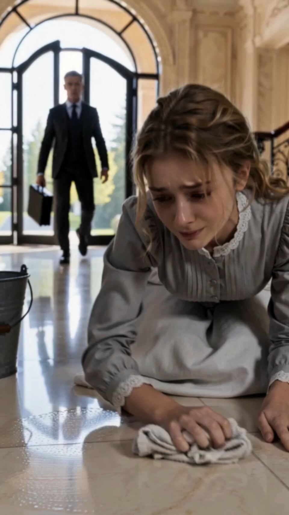 The Maid on the Floor Was His Millionaire Daughter