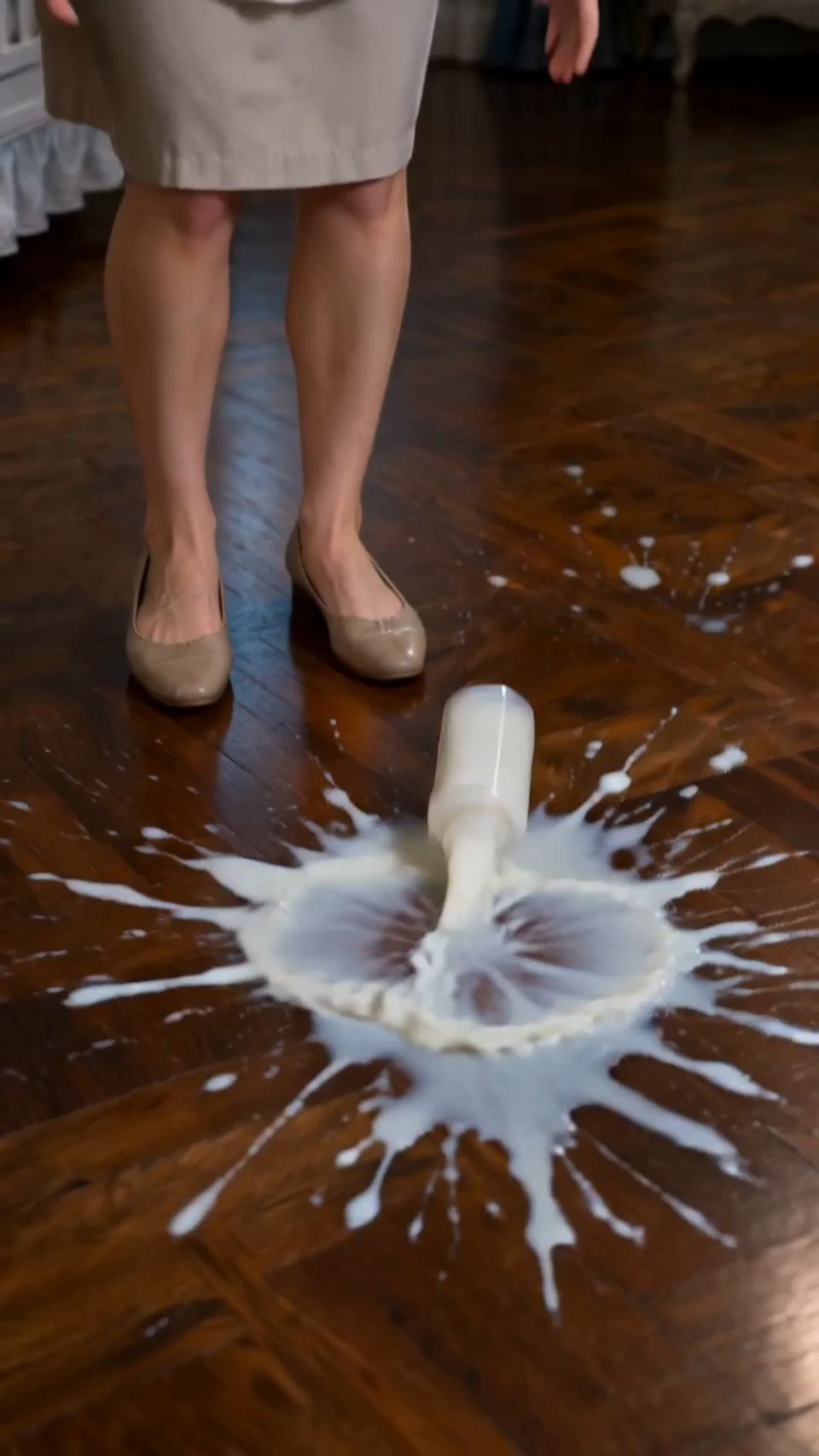 The Nanny Smashed the Bottle to Save Him