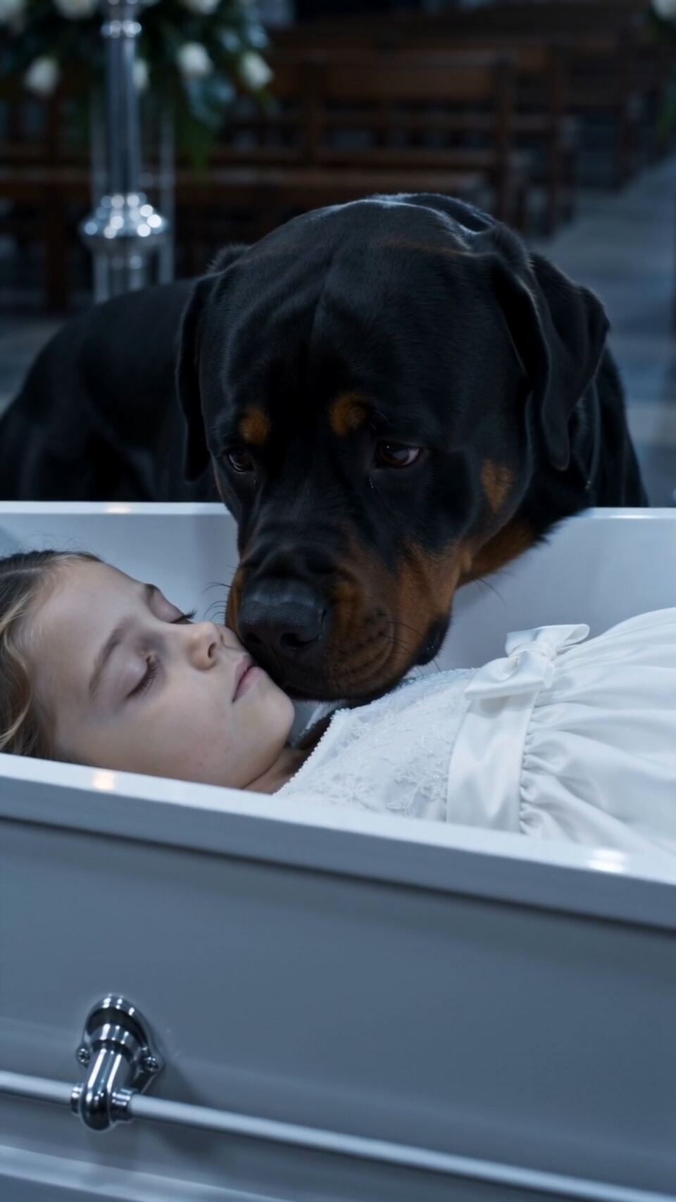 The Dog Refused To Leave The Coffin... Then He Revealed A Secret Everyone Missed