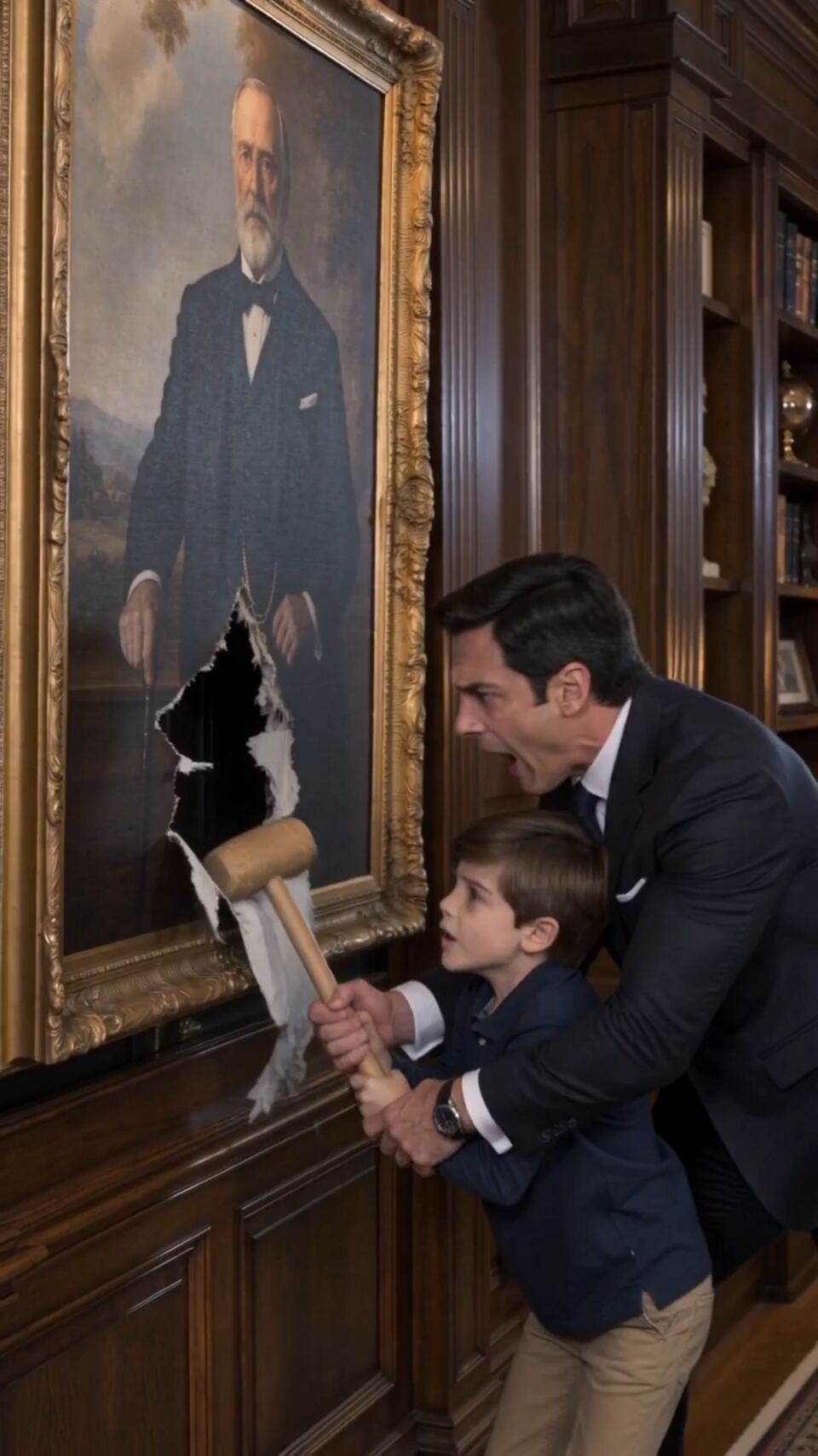 The Boy Who Found His Grandfather Behind The Family Portrait
