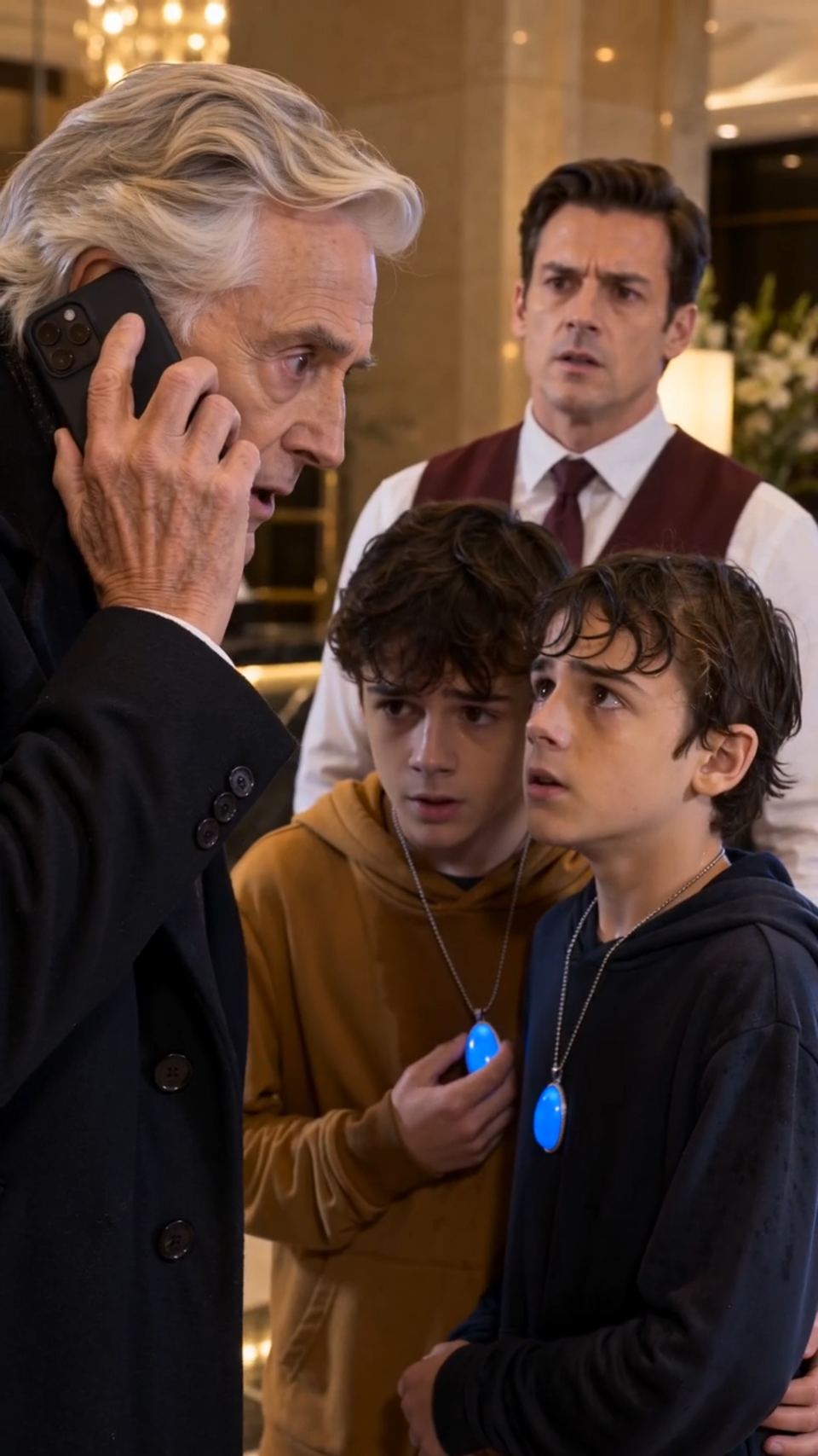 The Boys With Blue Pendants